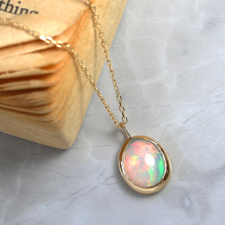 高品質☆*。18K エチオピアンオパール ネックレス ②