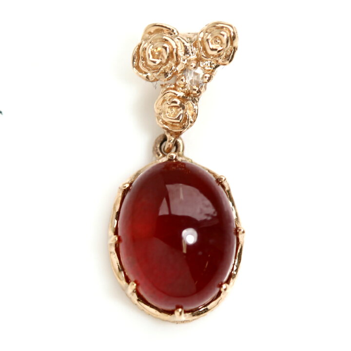 楽天市場】【最短当日出荷】ネックレストップ 18K ヘソナイト オレンジ 