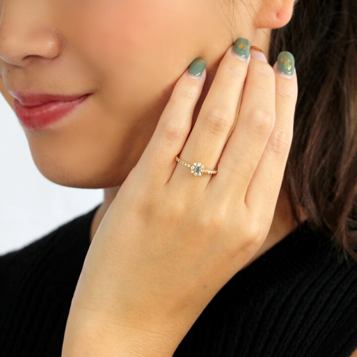 楽天市場】天然アレキサンドライト ダイヤモンド K18 イエローゴールド  