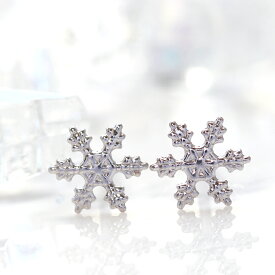 楽天市場 雪の結晶 ピアス かわいいの通販