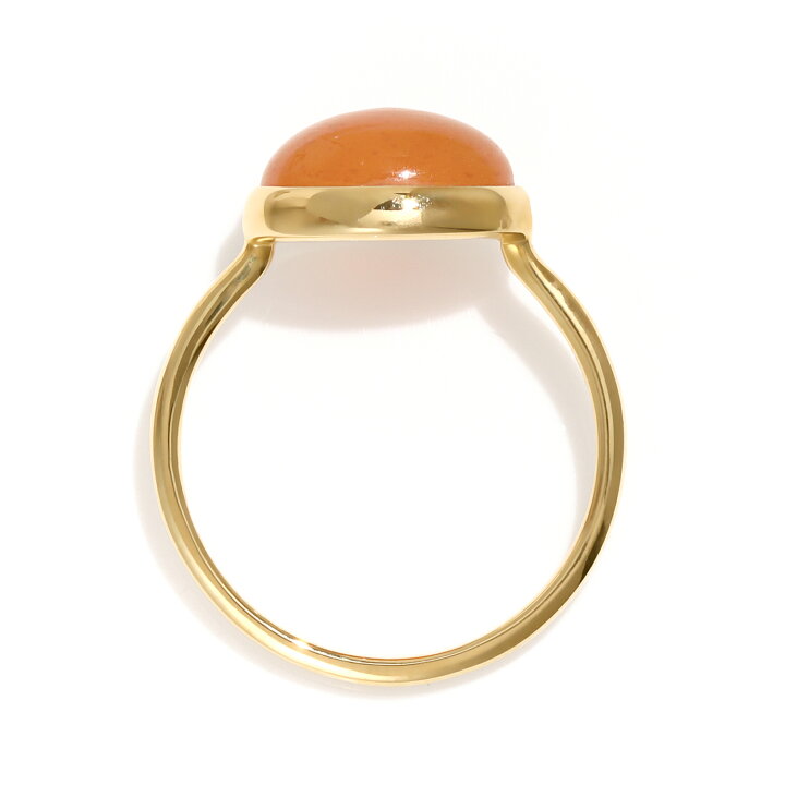 楽天市場】カーネリアン 大粒リング「ハウ」10K 18K 18金 イエロー  