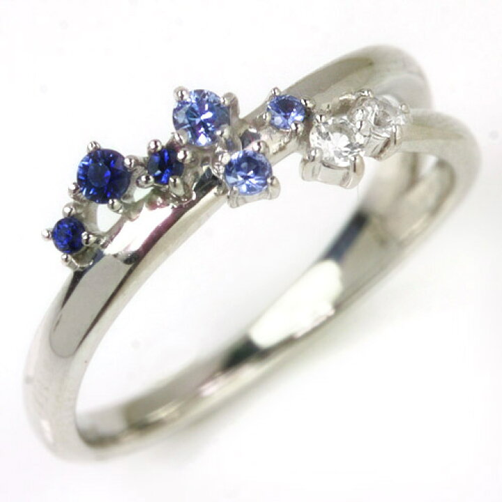 楽天市場 10金 サファイア ゴールド リング 指輪 レニーニャ ブルーサファイア サファイヤ 10k K10 9月の誕生石リング レディース 人気 ホワイトゴールド ピンクゴールド 華奢 シンプル ファッションリング 可愛い ゆびわ グラデーション 青色 人気 ブランド 宝石