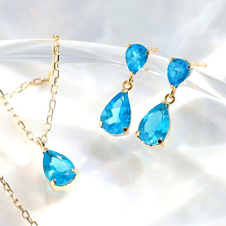 楽天市場】【3日以内出荷】アパタイト 10K 18K ピアス レディース  