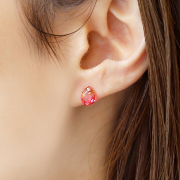 楽天市場 あす楽対応 片耳 桜 スタッドピアス ブロッヘ 18k K18 ゴールド クリスタル 18金 桜の花びら シンプル さくら サクラ 花びら 花弁 大人かわいい 人気 桜のピアス 誕生日プレゼント 可愛いピアス ブランド 春 自分へのご褒美 レディース Cafe Fragrant