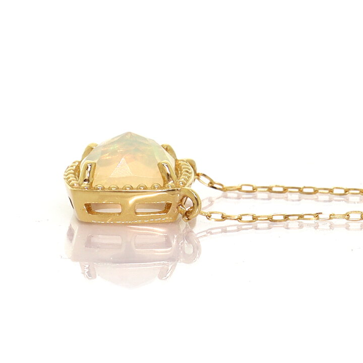 楽天市場】エチオピア産オパール K18 イエローゴールド ネックレス  