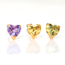【新品未使用】ハートクリスタルピアス ゴールド ジグリー メタル ハート ピアス – GOLDY Onlinestore