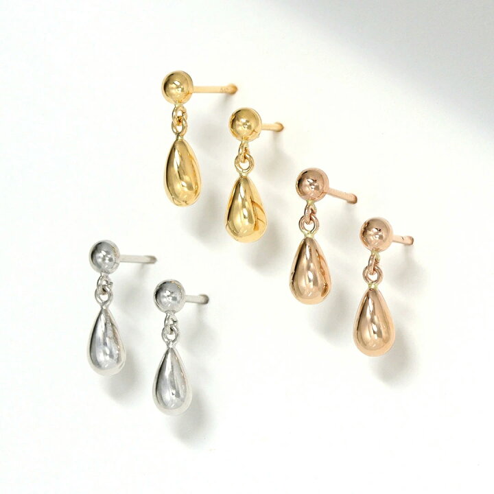楽天市場】ピアス 18k ドロップ【3日以内出荷】 18金 ゴールド ピアス  