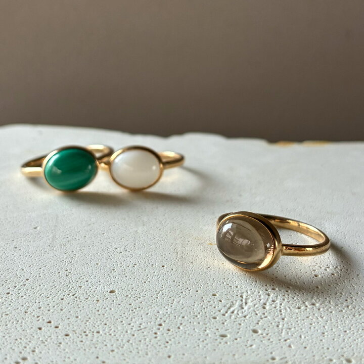 楽天市場】スモーキークォーツ 大粒リング「ハウ」10K 18K 10金 18金  