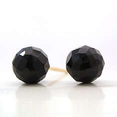 【あす楽対応】18金オニキス18KゴールドピアスレディースメンズジェネーレK18黒スタッドピアスシンプル一粒ピアス誕生日プレゼントギフト【楽ギフ_包装】