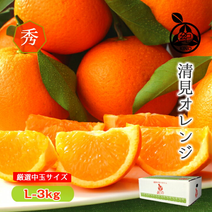 楽天市場 木熟 清見オレンジ 送料無料 秀品 Lサイズ 中玉 3kg 希少な樹上熟成 木熟の証 葉付きでお届けします清見タンゴール 清見 きよみ キヨミ みかん和歌山 紀南 田辺 フルーツ 果物糖度 濃厚 贈答用 家庭用 ギフト プレゼント 紀州の旬マルシェ 紀の