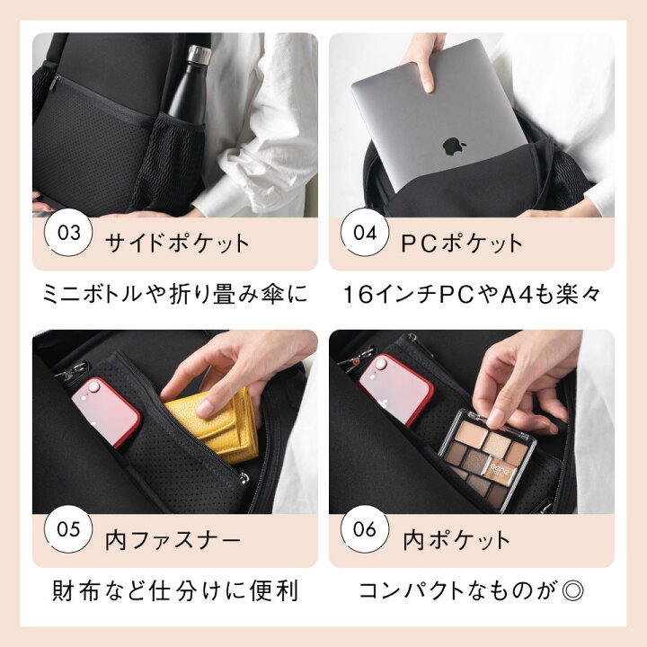 楽天市場】【8冠獲得 サコッシュ付】 超軽量 ネオプレン リュック 