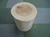 丸太いす皮なし 杉輪切り　群馬県産木材　【高さ40.0cm×直径30～35cm前後】国産 無垢材 天然木 丸太 ス…