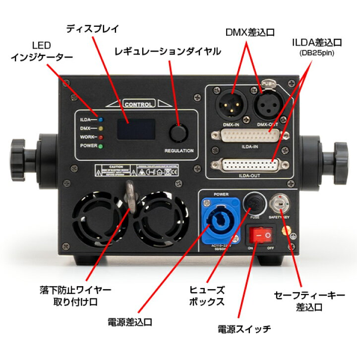 楽天市場】《動画あり》フルカラーレーザー RGB-2000XE 2W 2000mw 