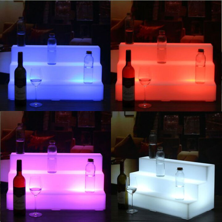 楽天市場】LED ディスプレイ STEPS（ステップス）〔光る ボトル 