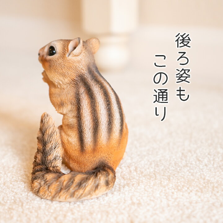 どんぐりを持つリス シマリス 11cm WOOBIA ウービア ガーデニング リス りす 置物 小動物 北欧 おしゃれ ガーデン雑貨 動物 ガーデニング雑貨 かわいい ナチュラル 庭 玄関 屋外 オブジェ イギリス アニマル ウェルカム エクステリア インテリア