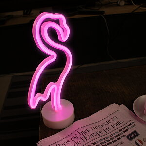 【楽天市場】LEDネオンサイン《フラミンゴ》【インテリア ライト LED ネオン ネオンサイン ネオン管 イルミネーション ピンク アメリカ