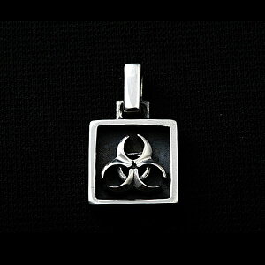 SBMW �V���o�[�y���_���g�g�b�v FLAMED BIOHAZARD PENDANT �V���o�[925 �����Y ���f�B�[�X �k�V���o�[ �V���o�[�A�N�Z�T���[ �������� �y���_�� �j�����p �A�N�Z�T���[ �����Y�A�N�Z ���a���� �L�O�� 