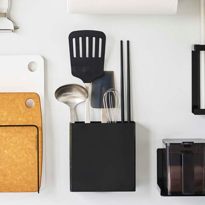 楽天市場 マグネットキッチンツールスタンド タワー Tower キッチン マグネット 収納 ホワイト ブラック 便利グッズ 壁面収納 キッチン用品 おしゃれ キッチン雑貨 ツールスタンド 便利 キノオト インテリア雑貨