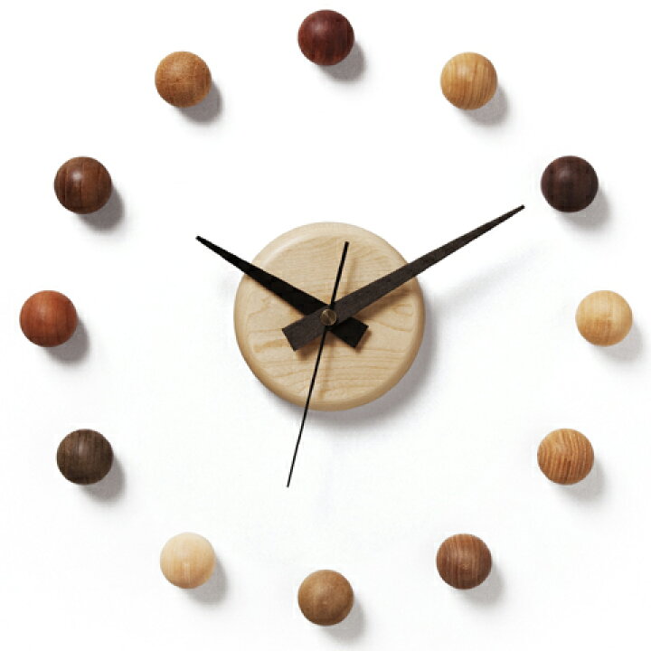 楽天市場】時計 木の時計 木製時計 壁掛け時計 サテライトクロック  