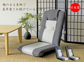 座椅子 フロアチェア サニーソファ YS-802 リクライニング 6段階 シンプル スマート ファブリック 布 ウレタン 国産 日本製