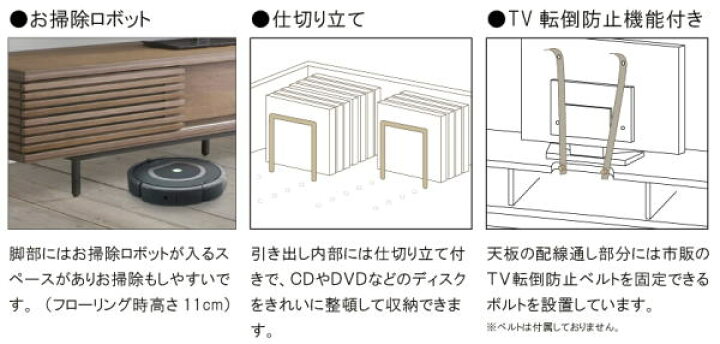 楽天市場】テレビボード テレビ台 ローボード ボルタ VOLTA 幅145cm 