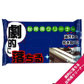 頑固な汚れが劇的に落ちる 台所用クリーナー（20枚入）【メール便OK】[M便 1/3]【キッチンクリーナー/レンジ汚れ/油汚れ/洗剤/ノベルティ/販促品/粗品/配布用/業務用】