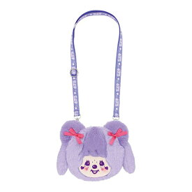 モンチッチ ぬいぐるみポシェット しなこ コラボ ショルダーバッグ キッズ かわいい ふわふわ 肩掛け 女の子 プレゼント パープル 推し活 お出かけ グッズ