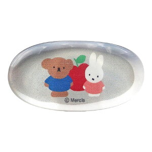 ミッフィー「ミッフィーアンドボリス(miffy and boris)/クリア箸置き(グレー)」
