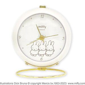 ミッフィー「リングクロック(アイボリー)」