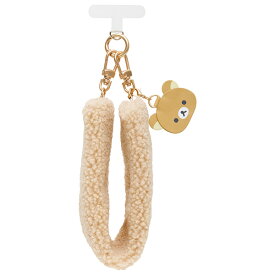 San-X リラックマ「BASIC RILAKKUMA BOA ITEMS/もこもこハンドストラップ(リラックマ)(AB37801)」