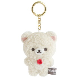 San-X リラックマ「BASIC RILAKKUMA BOA ITEMS/もこもこぶらさげぬいぐるみ(コリラックマ)(MV47301)」