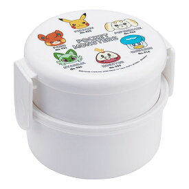ポケットモンスター「フェイス/抗菌 丸型ランチボックス2段(フォーク付)」