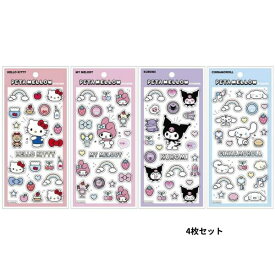 【6月販売予定】サンリオキャラクターズ「ペタメロウステッカーズ(ペタペタステッカーズ／4枚セット)」