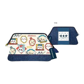 ちいかわ「デニムポーチ ワイヤー入(みんな)」