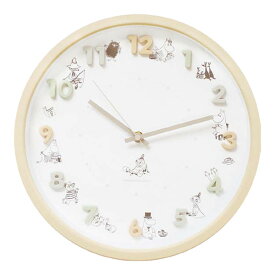 ムーミン「アイコンウォールクロック(ベージュ)」