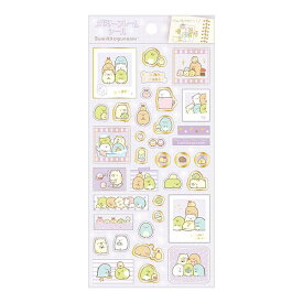 San-X すみっコぐらし「シールマーケット/メモリーフレームシール(パープル)(SE61206)」