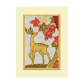 うつし蒔絵「花札/紅葉に鹿」