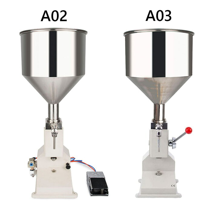 2021最新作】 液体充填機A02 卓上型 充填範囲5-50ml 食品級充填機 液体定量装置 低粘性液体 高粘性液体両用 エアー式 