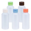 金鵄製作所【NK投薬瓶 100mL 目盛印刷なし ワンタッチキャップ ※フタ色は水(スカイブルー)・茶(ブラウン)・ピンク・…