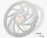 2枚セット 自転車用ブレーキディスク 160mm 電動自転車対応 ネジ6個、専用ドライバー付き