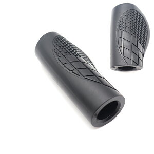 自転車グリップ ハンドルグリップ 自転車 カスタムパーツ 握りやすい ラバー 滑り止め 左右セット 内径2.22cm 長さ11CM/8CM クロスバイク マウンテンバイク 電動自転車 シンプル 付け替え 自転