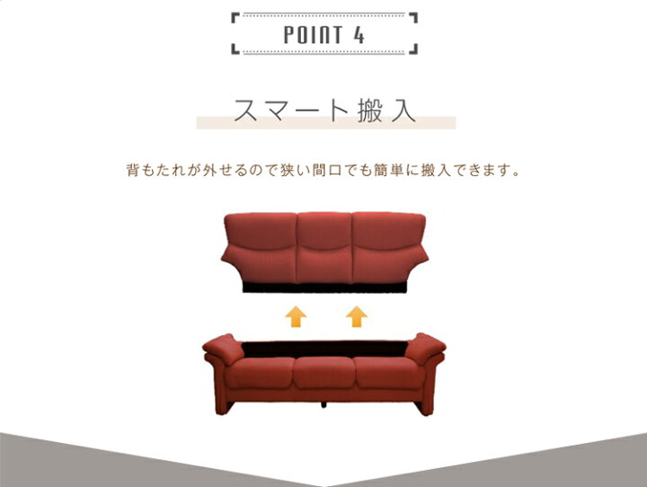 楽天市場】3Pソファ 開梱設置 ORTHELL オルセル 3人掛け ハイバック 