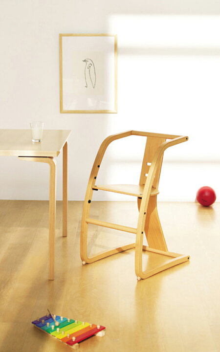 楽天市場】天童木工 キッズチェア 『Titi chair』 T-5623WB-NT : 金 