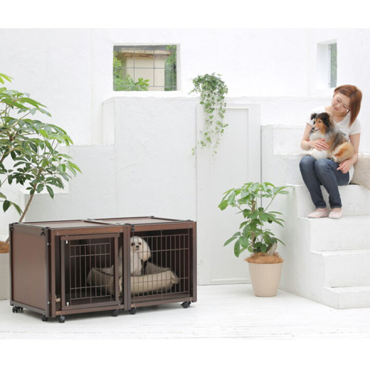 楽天市場 ペットケージ Fr60 S メッシュ 小型犬用 ケージ ゲージ ハウス 木製 ペットサークル おしゃれ 室内用 キャスター付き 屋根付き 日本製 Kiinus ペット家具専門店キーヌス