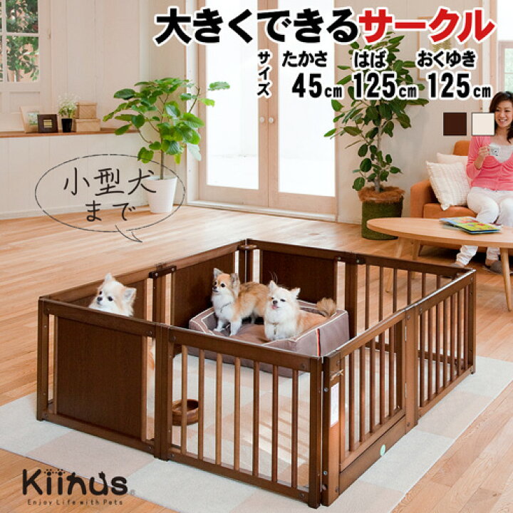 楽天市場】kiinus(キーヌス) [ ペットサークル F 45 XL ] 小型犬用  