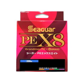 シーガー PEX8 200m 0.8号 1号 1.2号 1.5号 2号 3号 4号 5号 エックスエイト 8本組 8本ヨリ