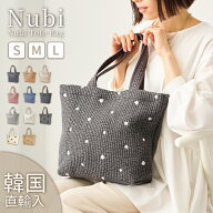 【クーポンで3486円〜】 【韓国直輸入】 ヌビバッグ S M L トートバッグ 刺繍 リボン ハート 月 かわいい…