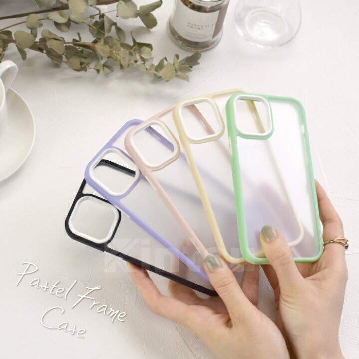 楽天市場】【クーポンで50％OFF】 パステルフレームケース iPhone 