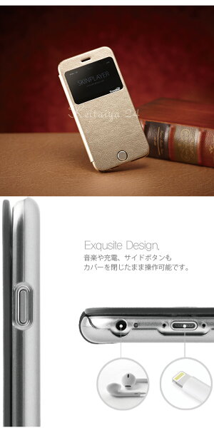 iPhone6iPhone6GalaxyS6,S6Edge窓付きケースカバー手帳TrentherviewCaseiPhone6plusケース手帳型GalaxyS6edgeSC-04G,SCV31/GALAXYS6SC-05G手帳型ケースカバーフリップケース