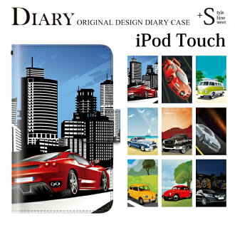 Ipod 觸摸5 6 車景觀汽車車ipod 觸摸6 Ipodtouch6 6 代的皮革可愛ipod Touch 5 的日記案例筆記本外殼設計了案例書很時髦的封面第五代 日本樂天市場